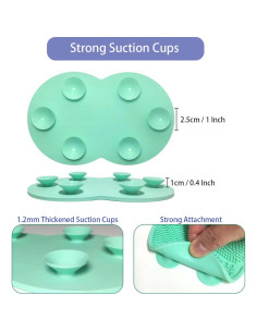 Alfombrilla de Limpieza de Brochas Vasterqua 2 Pcs Silicona 2