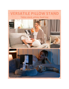 Soporte para Tablet Tryone BZ01 con Almohada Rosa y Bandejas 2