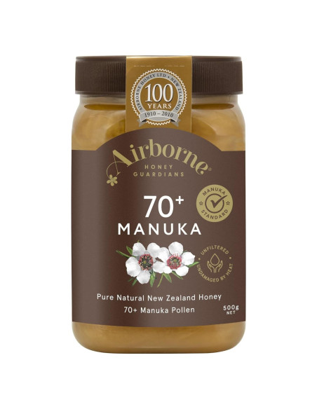 Miel Manuka 70+ Airborne 505 g Pura de Nueva Zelanda