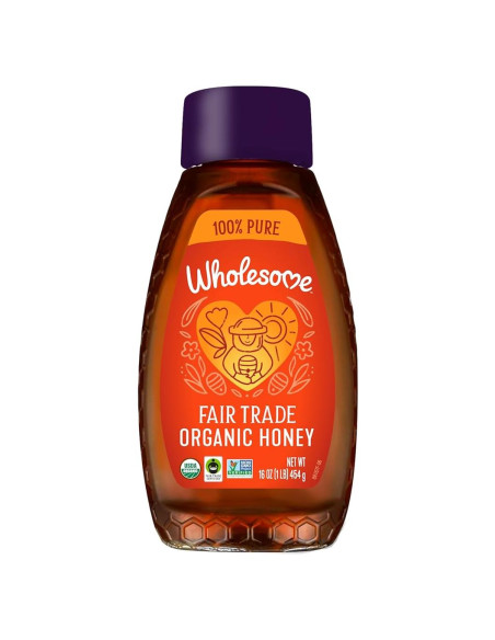 Botella de Miel Orgánica 453g Wholesome Sweeteners Pura