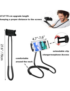 Soporte para Teléfono Móvil Juerly 70 cm Manos Libres 360 2