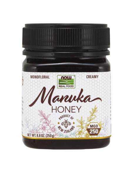 Miel de Manuka NOW Foods 248 g MGO 250 Cremosa Dulce