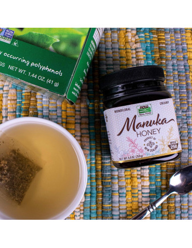 Miel de Manuka NOW Foods 248 g MGO 250 Cremosa Dulce