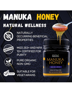 Miel de Manuka Cruda Amazing Nature's MGO 263+ 250g 2