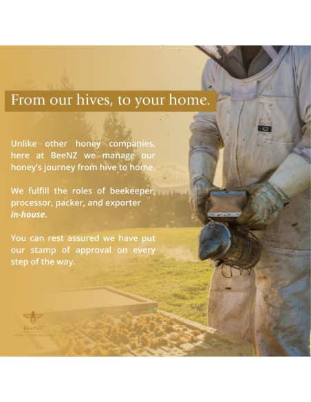 Miel Cruda de Kanuka BeeNZ 250g - Endulzante Natural