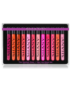 Set de 12 Brillos Labiales SHANY con Aloe Vera y Vitamina E