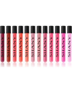 Set de 12 Brillos Labiales SHANY con Aloe Vera y Vitamina E 2