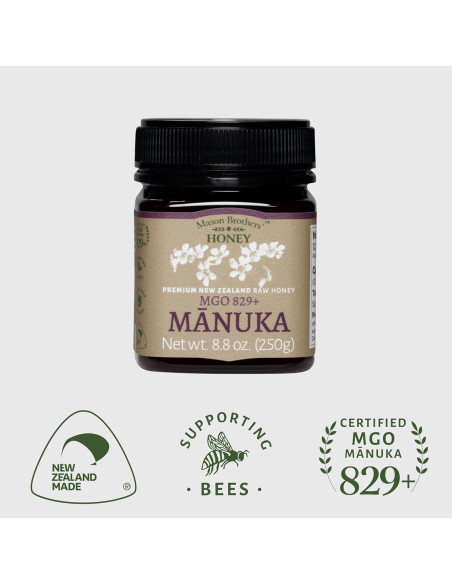 Miel Cruda de Manuka MGO 829+ Mason Brothers 249 g