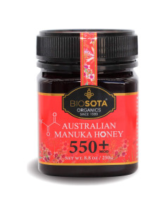 Miel Manuka Orgánica Biosota MGO 550+ 260 ml Cruda Pura
