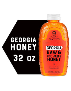 Miel cruda 100% pura Nature Nate's 907 g botella exprimible