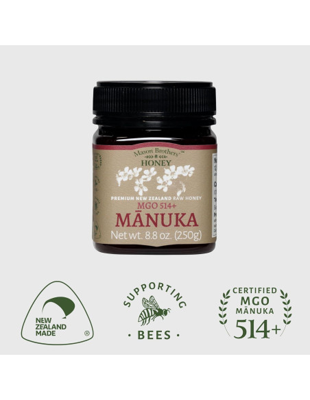 Miel Cruda de Manuka MGO 514+ Mason Brothers 249 g