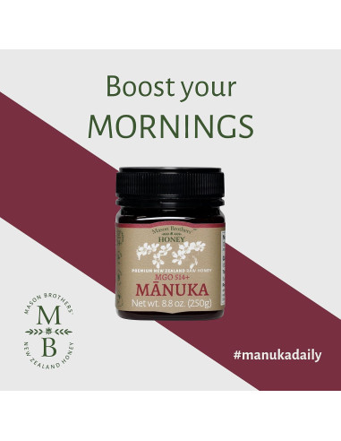 Miel Cruda de Manuka MGO 514+ Mason Brothers 249 g