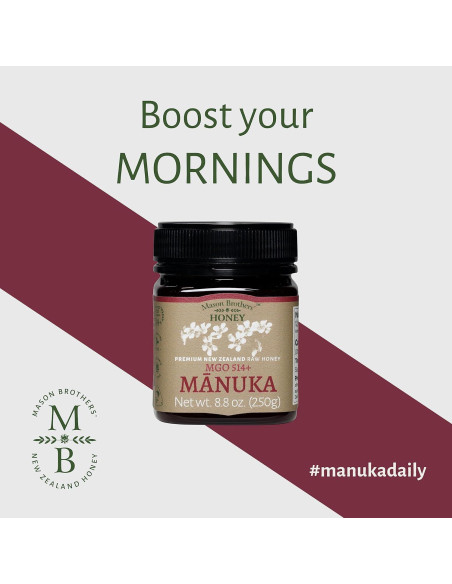 Miel Cruda de Manuka MGO 514+ Mason Brothers 249 g