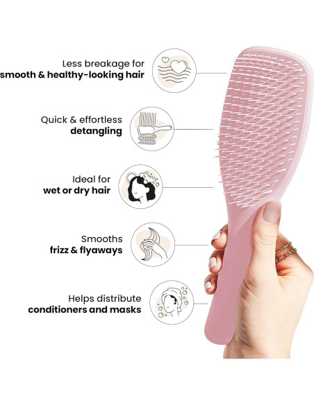 Duo Spray Desenredante y Cepillo Tangle Teezer Rosa 200ml