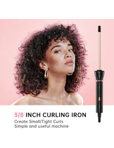 Plancha de Rizar HIRAY 9mm Cerámica Temperatura Ajustable 2