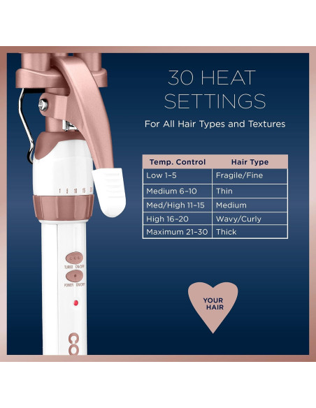 Ondulador de Cabello Conair Doble Cerámica 3 Barriles 190C