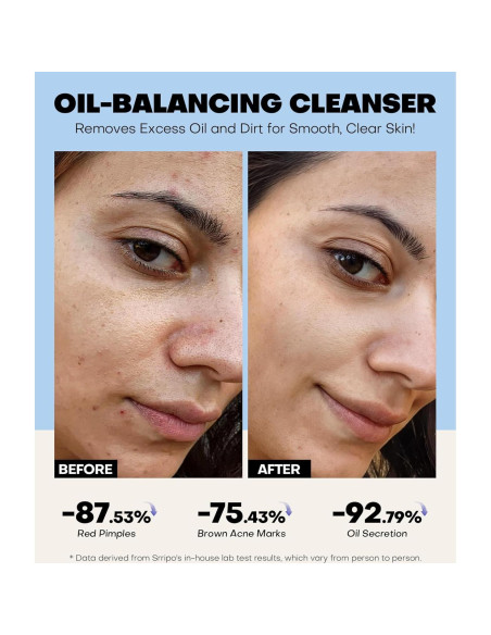 Limpiador Facial Espumoso Srripo 248g Piel Sensible Azul