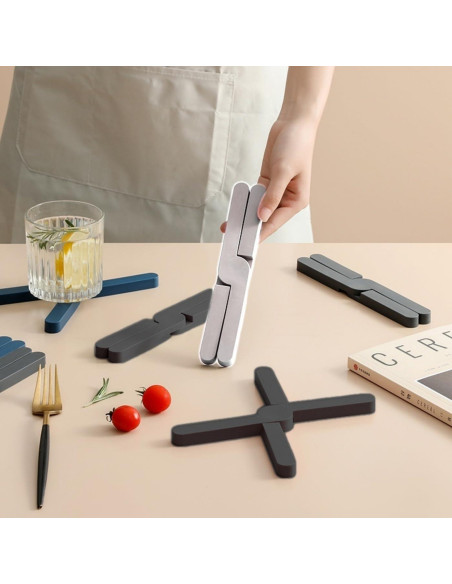 Juego de 3 Manteles de Silicona NISYOCIY Aislantes Calor