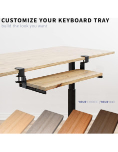 Juego de Rieles Ajustables VIVO para Bandeja de Teclado 2