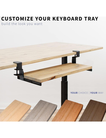 Juego de Rieles Ajustables VIVO para Bandeja de Teclado