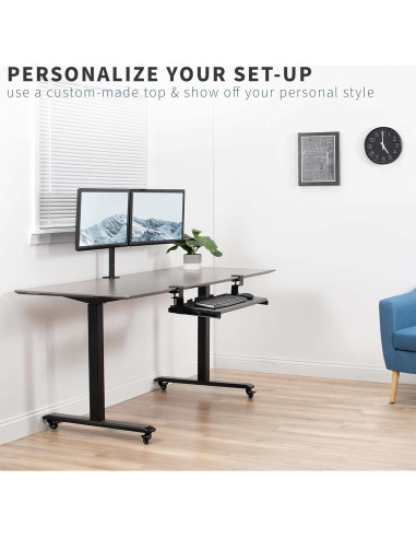 Juego de Rieles Ajustables VIVO para Bandeja de Teclado