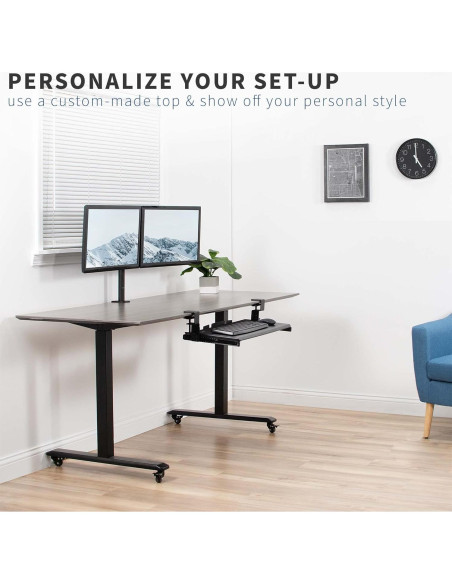 Juego de Rieles Ajustables VIVO para Bandeja de Teclado