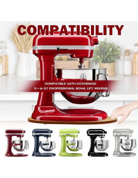 Alfombrilla deslizante BEEEYINGT para mezcladores 5-8Qt