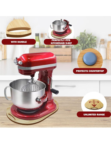 Alfombrilla deslizante BEEEYINGT para mezcladores 5-8Qt