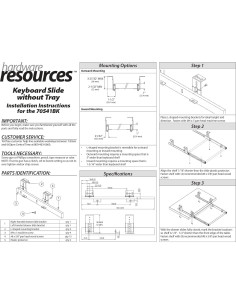 Deslizamiento de Teclado 14" Hardware Resources Negro 2