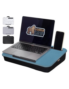 Escritorio de Regazo GORILLA GRIP Azul para Laptop 39.62 cm