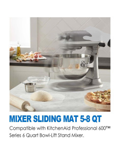 Alfombrilla deslizante MIMORE para batidora KitchenAid 5-8 QT 2