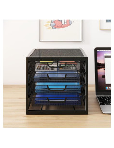 Organizador de Escritorio Natwind con 4 Cajones Negro