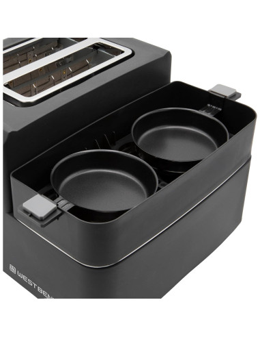 Estación de Desayuno West Bend 2 Rebanadas Tostadora y Cocedor de Huevos