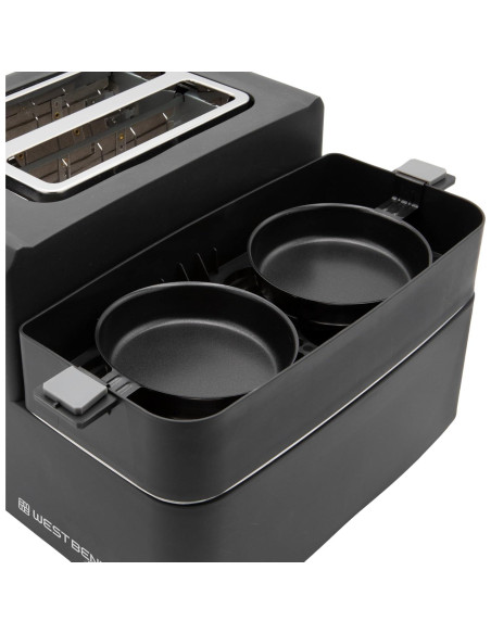 Estación de Desayuno West Bend 2 Rebanadas Tostadora y Cocedor de Huevos