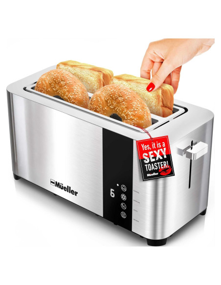 Tostadora Mueller UltraToast 4 Rebanadas Acero Inoxidable