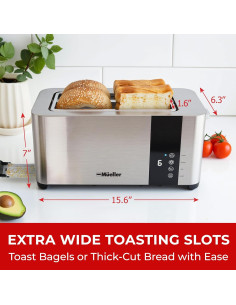 Tostadora Mueller UltraToast 4 Rebanadas Acero Inoxidable 2