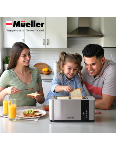 Tostadora Mueller UltraToast 4 Rebanadas Acero Inoxidable