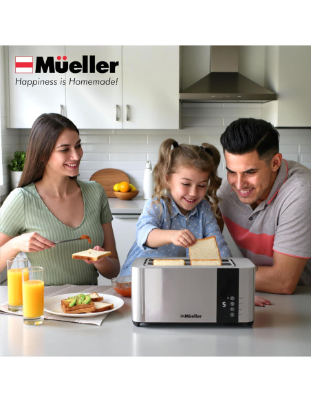 Tostadora Mueller UltraToast 4 Rebanadas Acero Inoxidable
