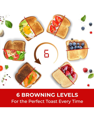 Tostadora Mueller UltraToast 4 Rebanadas Acero Inoxidable