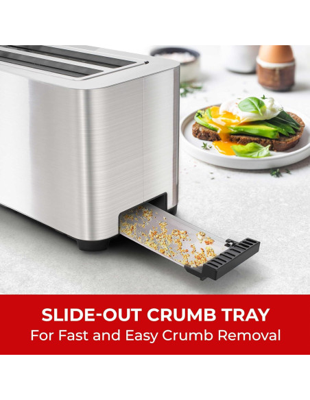 Tostadora Mueller UltraToast 4 Rebanadas Acero Inoxidable