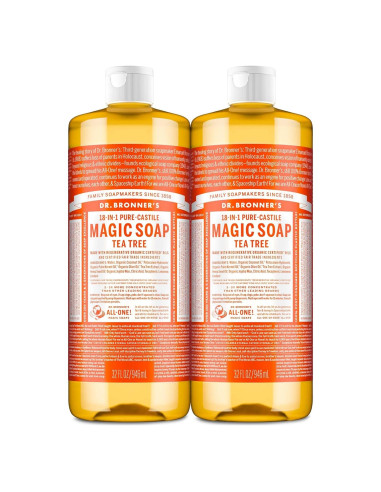 Jabón Líquido Puro-Castile Dr. Bronner 0,95L Paquete 2