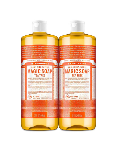 Jabón Líquido Puro-Castile Dr. Bronner 0,95L Paquete 2