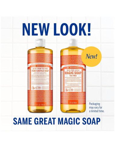 Jabón Líquido Puro-Castile Dr. Bronner 0,95L Paquete 2
