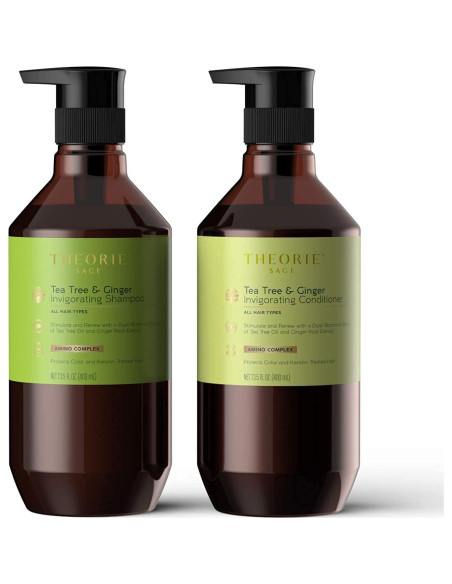 Champú Estimulante Theorie 800mL Árbol de Té y Jengibre