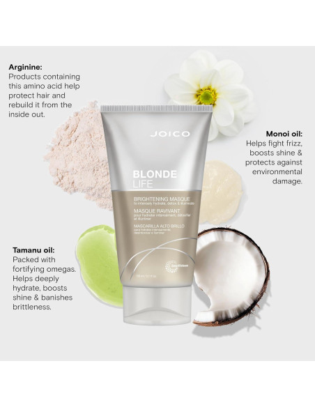 Mascarilla Iluminadora Joico Blonde Life 149g Hidratante