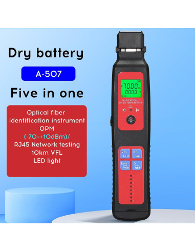 Identificador de Fibra Óptica L-507 BAOSHLA 10KM Medidor Potencia