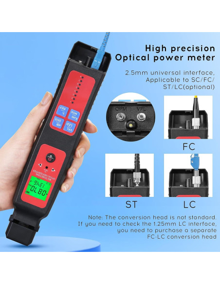 Identificador de Fibra Óptica L-507 BAOSHLA 10KM Medidor Potencia