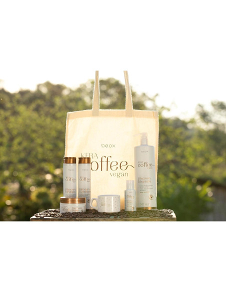 Kit de Recuperación Vegano Beox KERACOFFEE 850g - Hidratación y Brillo