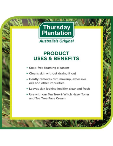 Jabón Espumoso Natural Thursday Plantation 150 ml