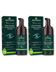 NOVEHA Limpiador de Párpados Espuma 100ml x2 - Aceite de Árbol de Té